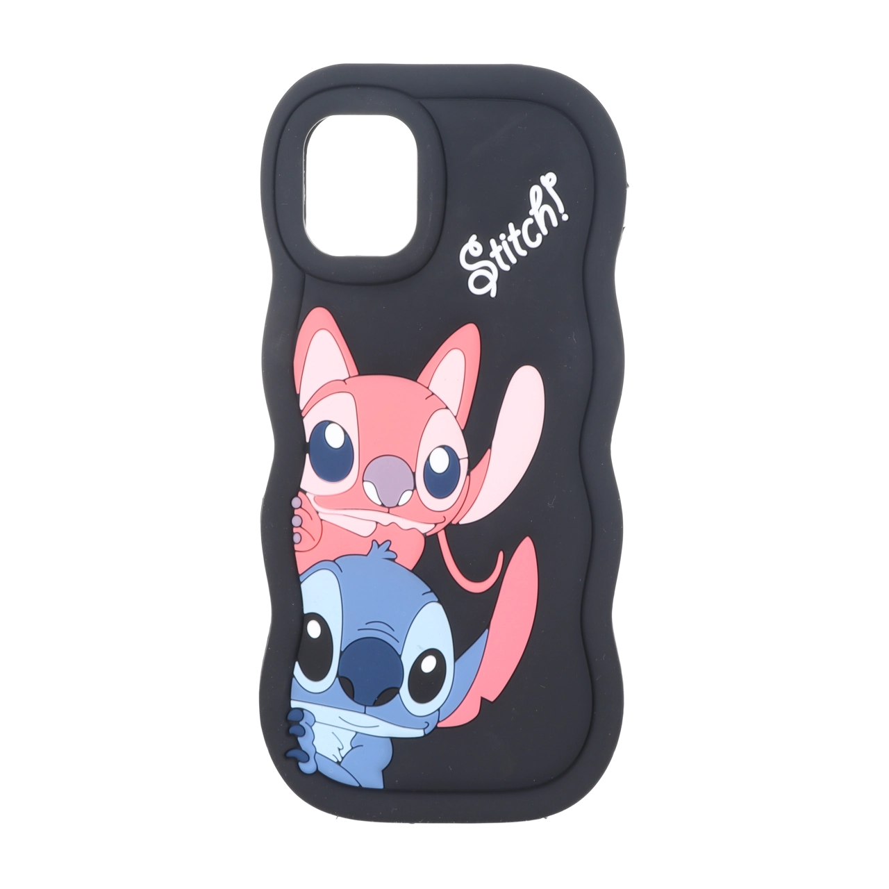 قاب سیلیکونی کنگره ای Stitch برجسته فانتزی Apple iPhone 11 - مشکی کد 1