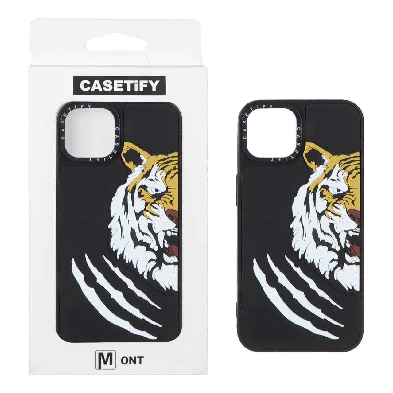 قاب طرح ببر خشمگین برجسته Casetify مناسب برای آیفون 13 و آیفون 14
