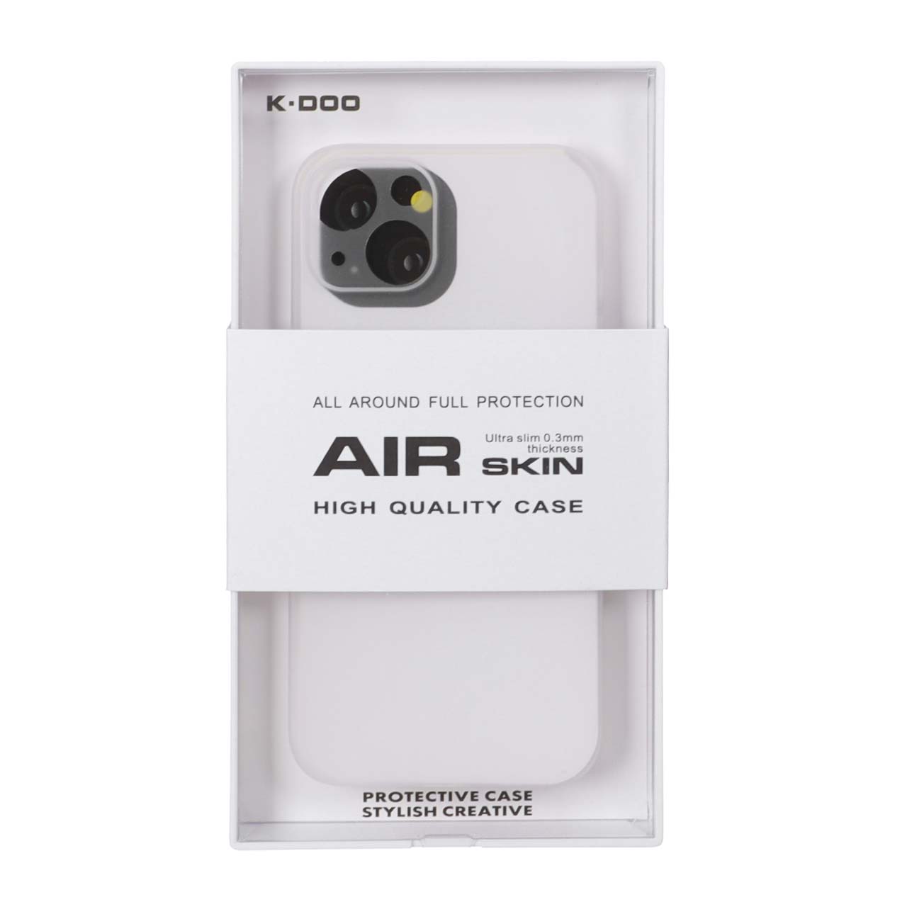 قاب Air Skin KDoo سفید مناسب برای آیفون 13 و آیفون 14