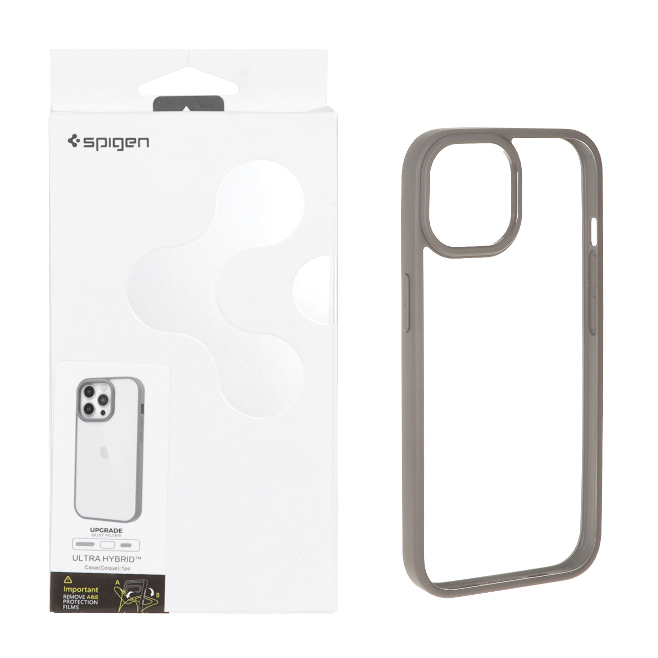 قاب اورجینال Spigen با توری اسپیکر فلزی Apple iPhone 15 / iPhone 14 / iPhone 13 - طوسی