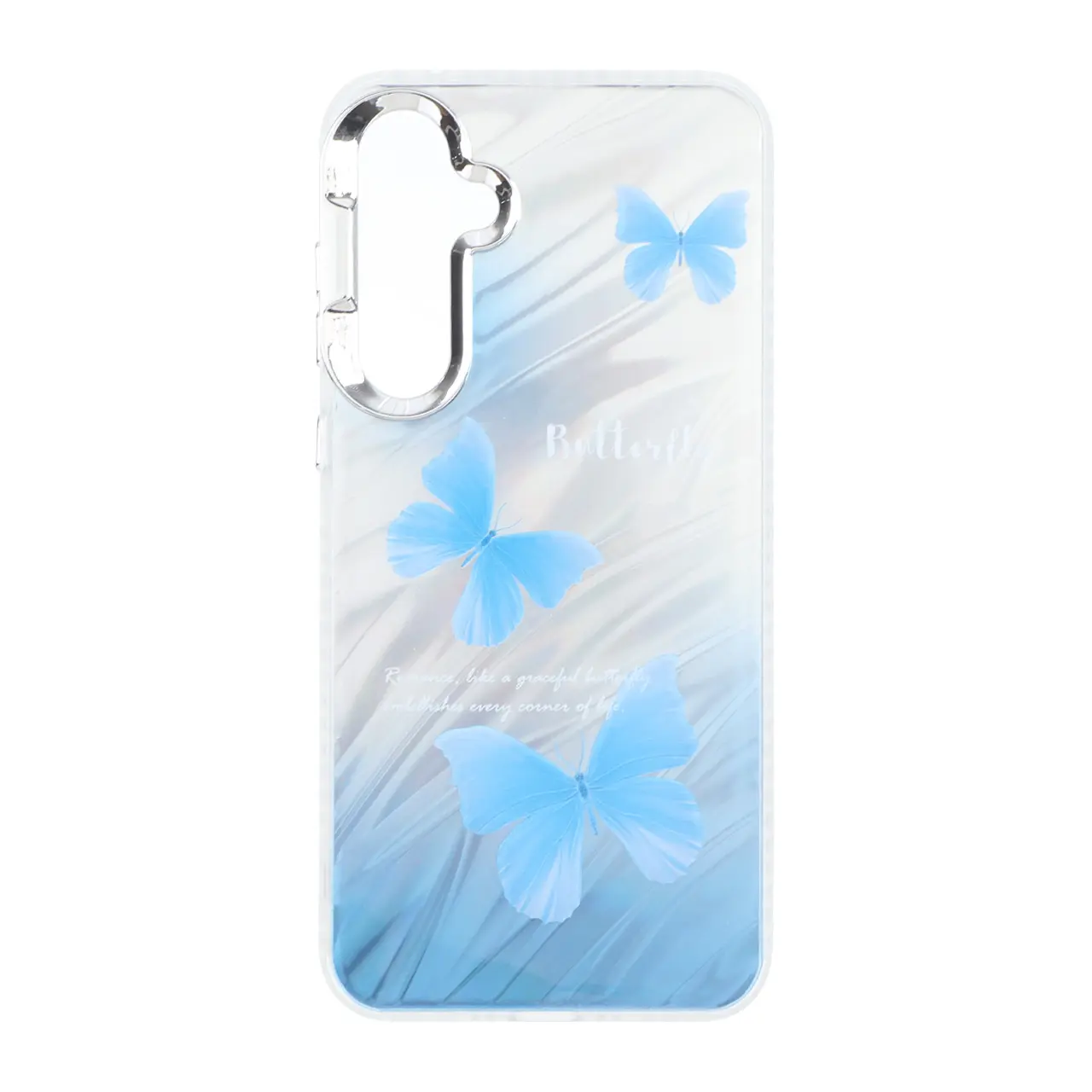 قاب Pucker هفت رنگ دور ژله ای مات لنز کروم Samsung Galaxy A35 / A55 - طرح 26
