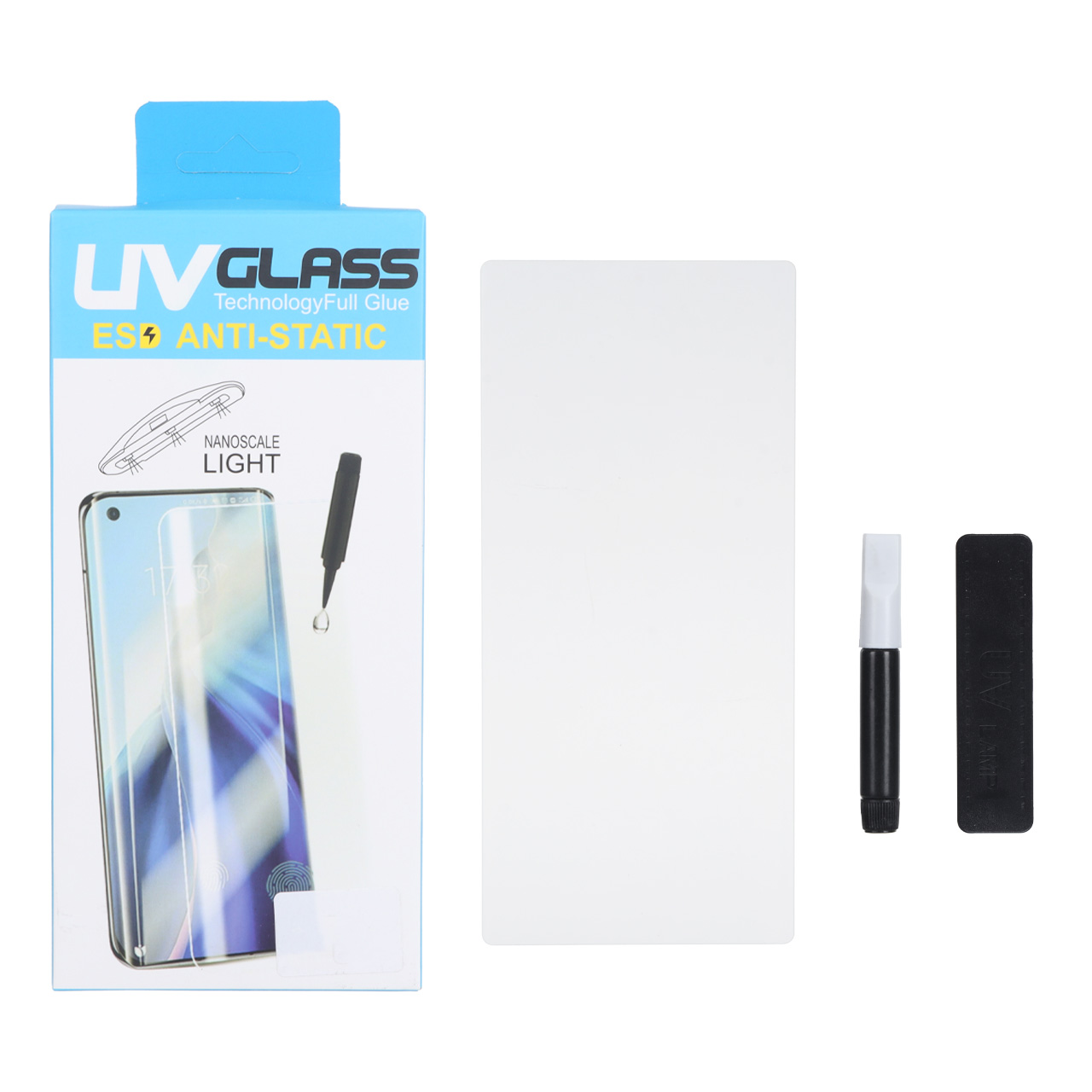 محافظ صفحه نمایش شیشه ای UV ESD Anti Static مدل Samsung Galaxy S22 Ultra (پک دار)
