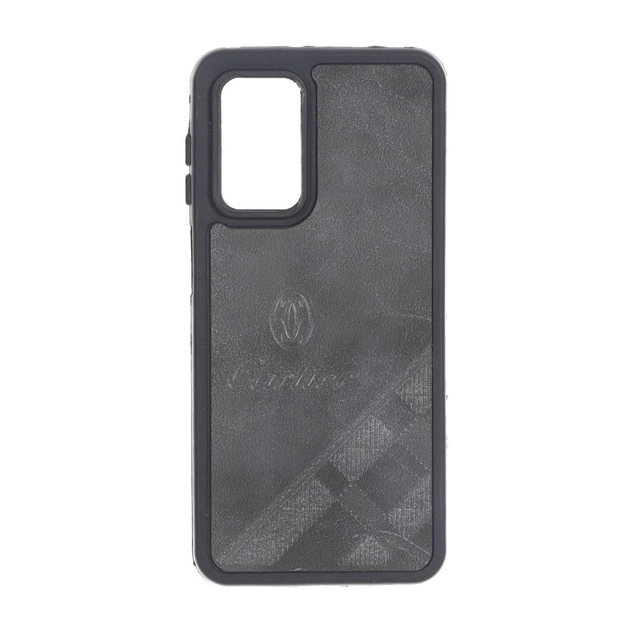 قاب طرح چرم Cartier محافظ لنزدار Samsung Galaxy A13 4G / A13 5G / A04s / M13 4G / M23 / F13 - خاکستری