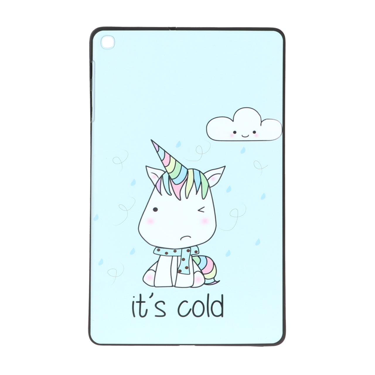 قاب ژله ای فانتزی طرح یونیکورن it's cold مناسب برای تبلت سامسونگ گلکسی تب A 10.1 اینچ 2019 مدل T515