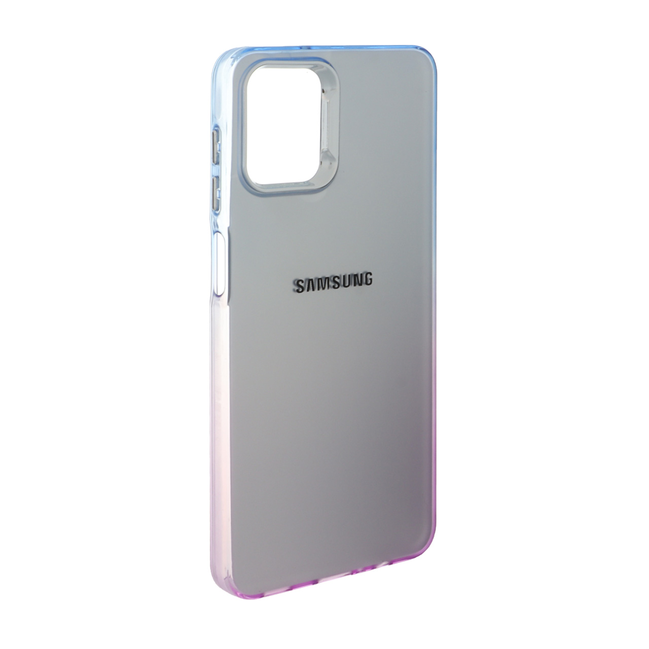 قاب SO COOL لنز متال لوگودار دور رنگی Samsung Galaxy A12 / M12 / F12 - آبی بنفش