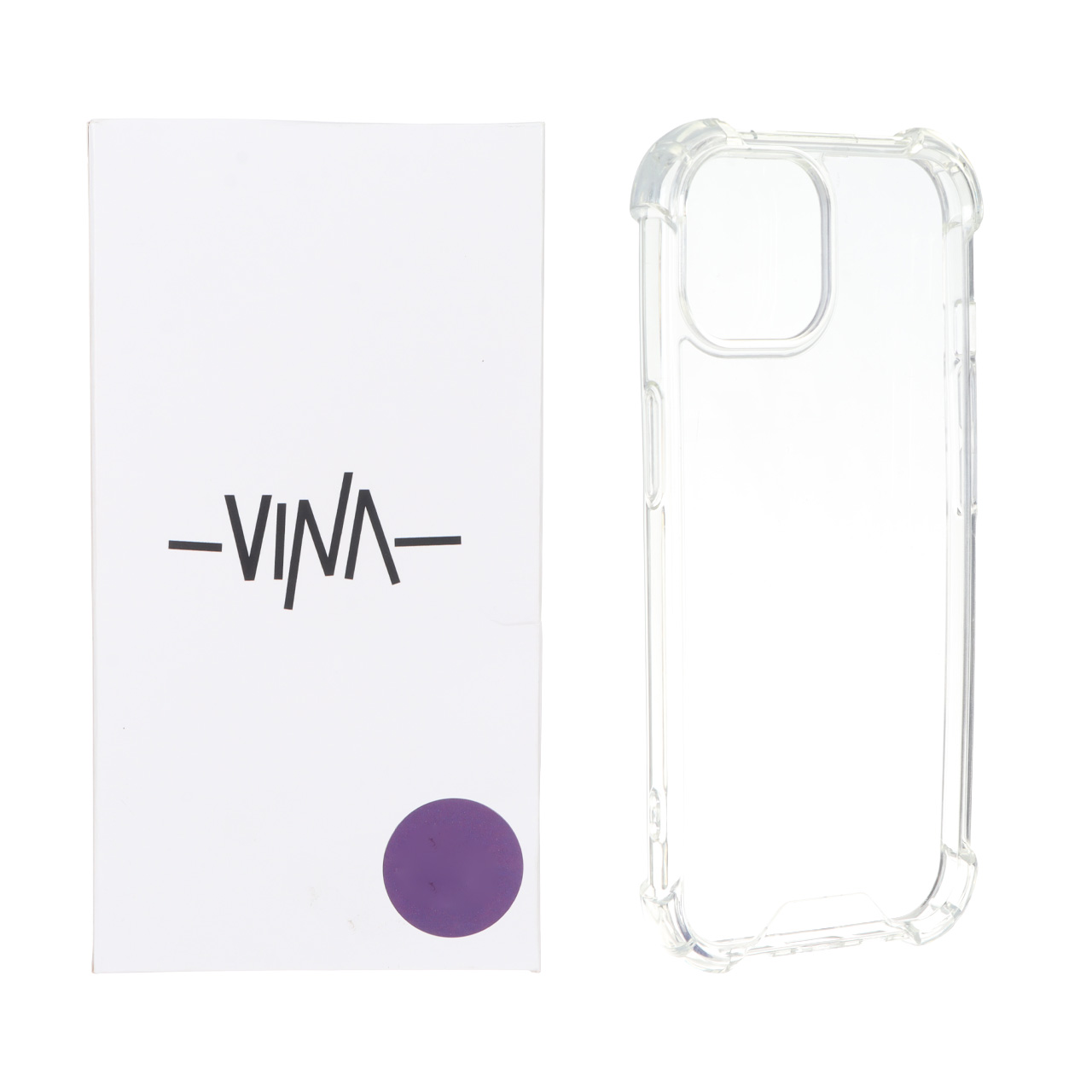 قاب پشت سخت شفاف Vina ایربگ دار VIN - Apple iPhone 15 / iPhone 14 / iPhone 13 (پک دار)