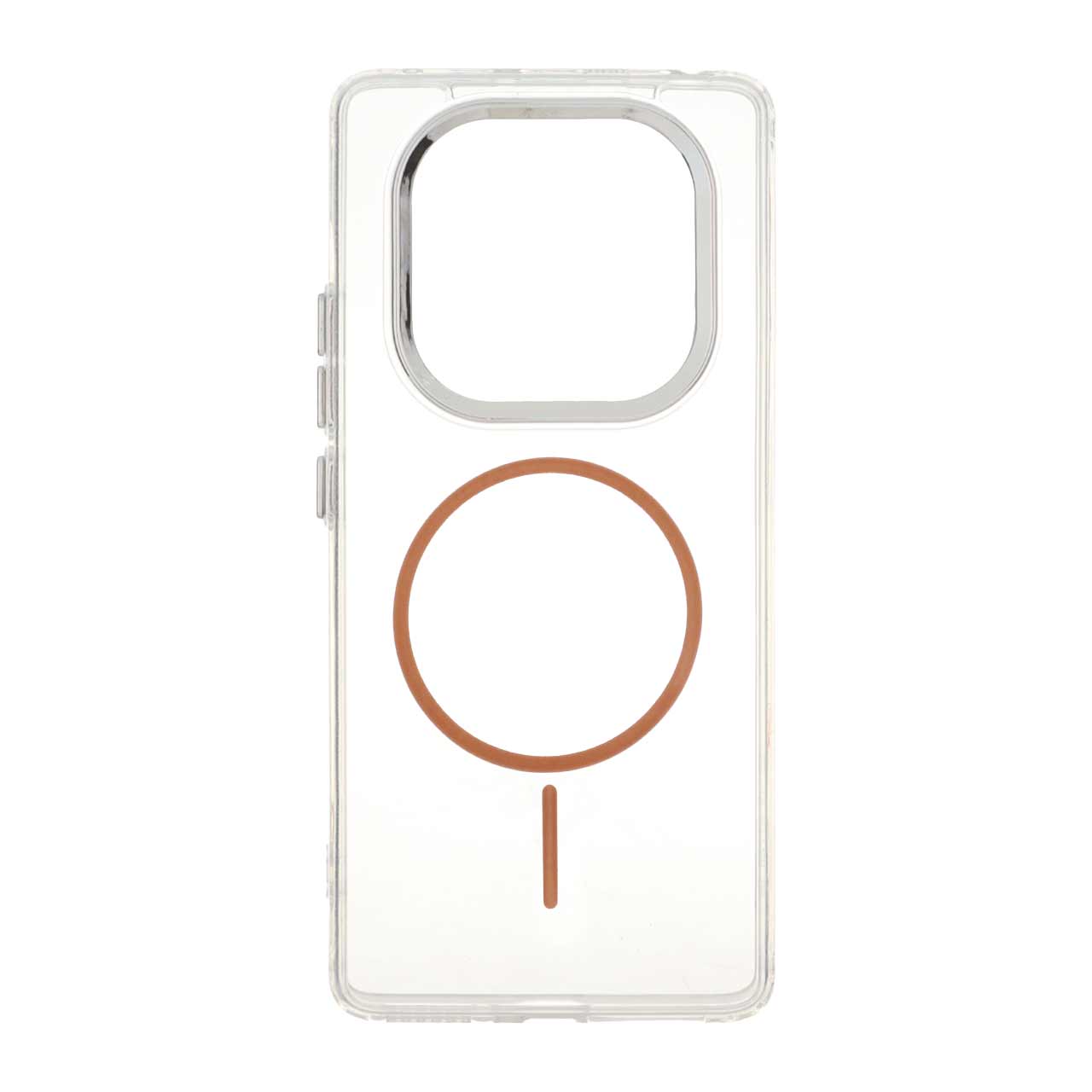 قاب ژله ای شفاف لنز کروم طرح مگ سیف مناسب برای شیائومی ردمی نوت ۱۴ پرو 4G