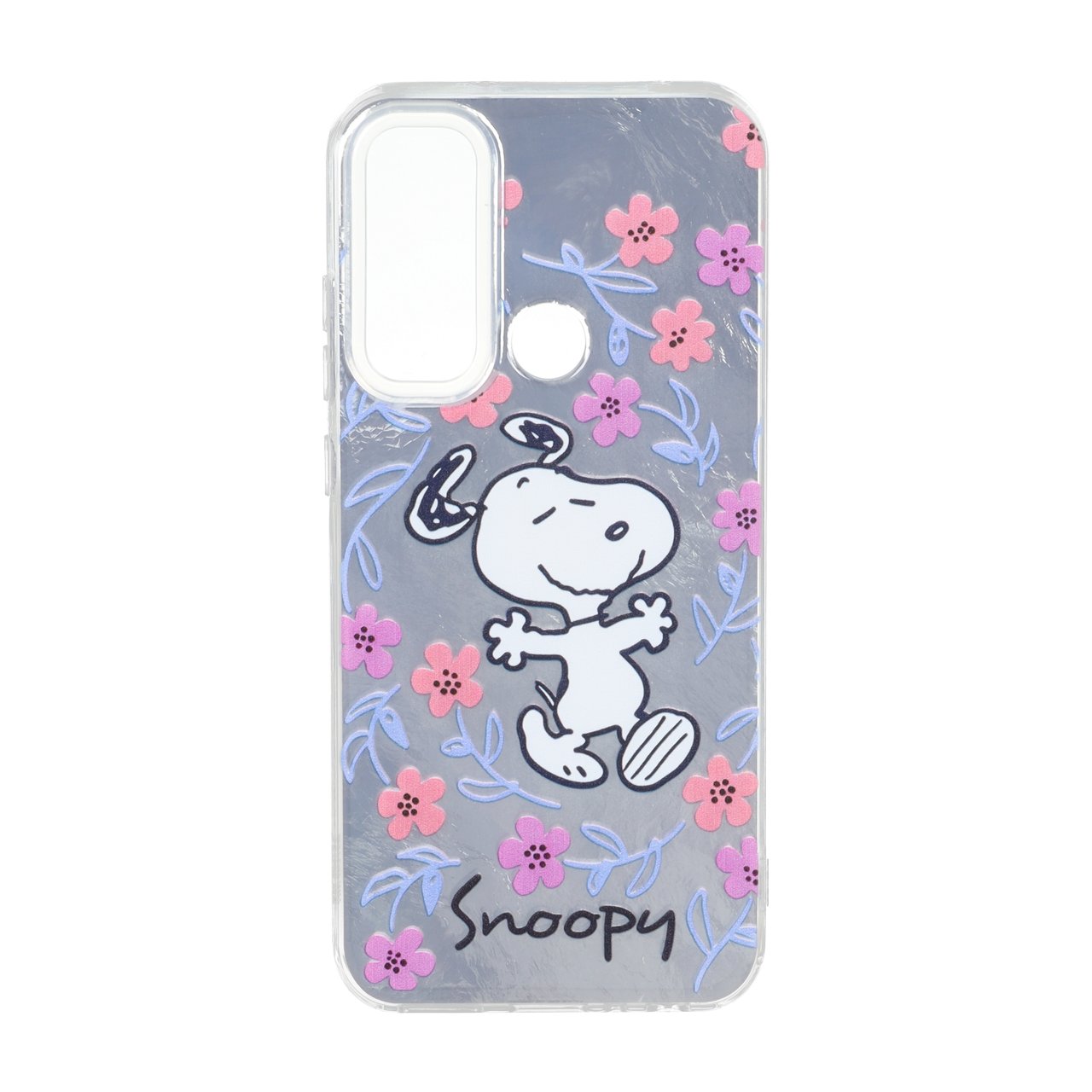 قاب طرح Snoopy و گلدار اطلسی دور ژله ای مناسب برای شیائومی ردمی نوت 8