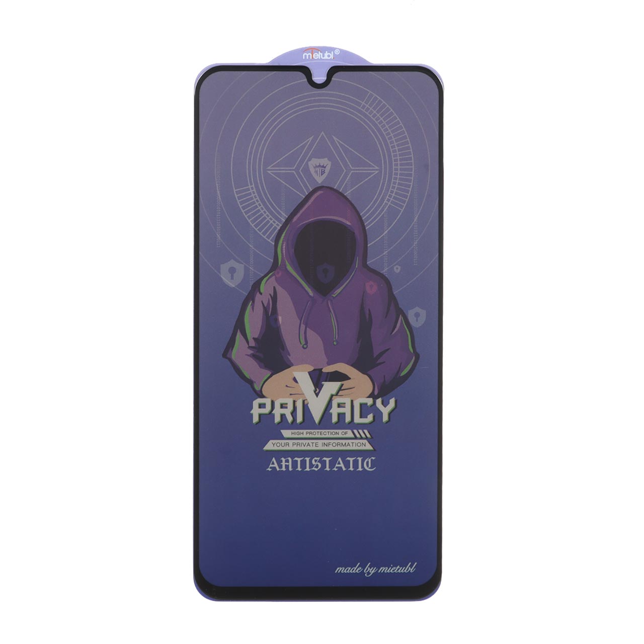 محافظ صفحه نمایش حریم خصوصی Mietubl مدل NTC فول کاور ضد الکتریسیته ساکن مناسب برای Samsung Galaxy A15 / A25 / A24 / M34 / F34