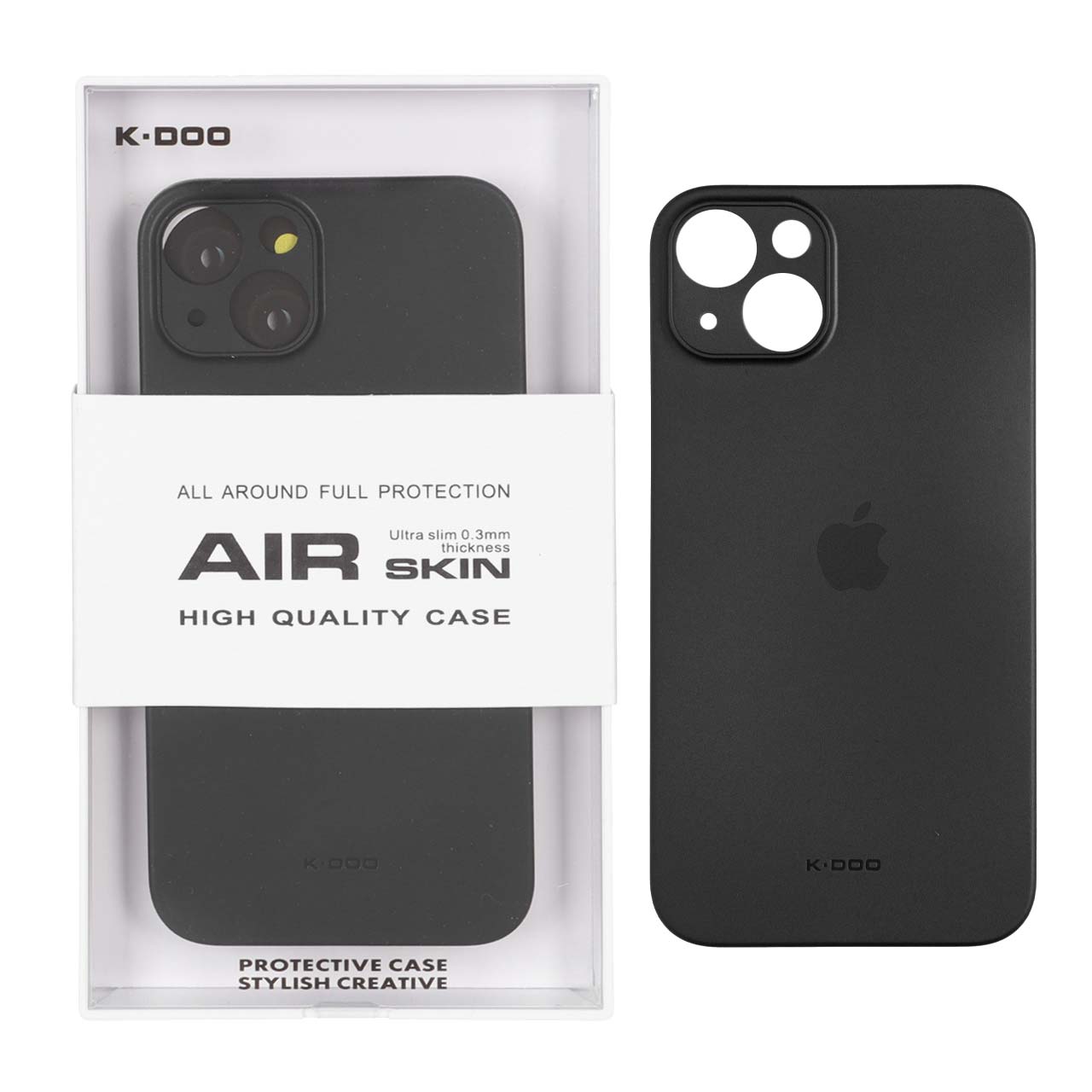 قاب اورجینال KDoo Air Skin مشکی مناسب برای آیفون 13 و آیفون 14