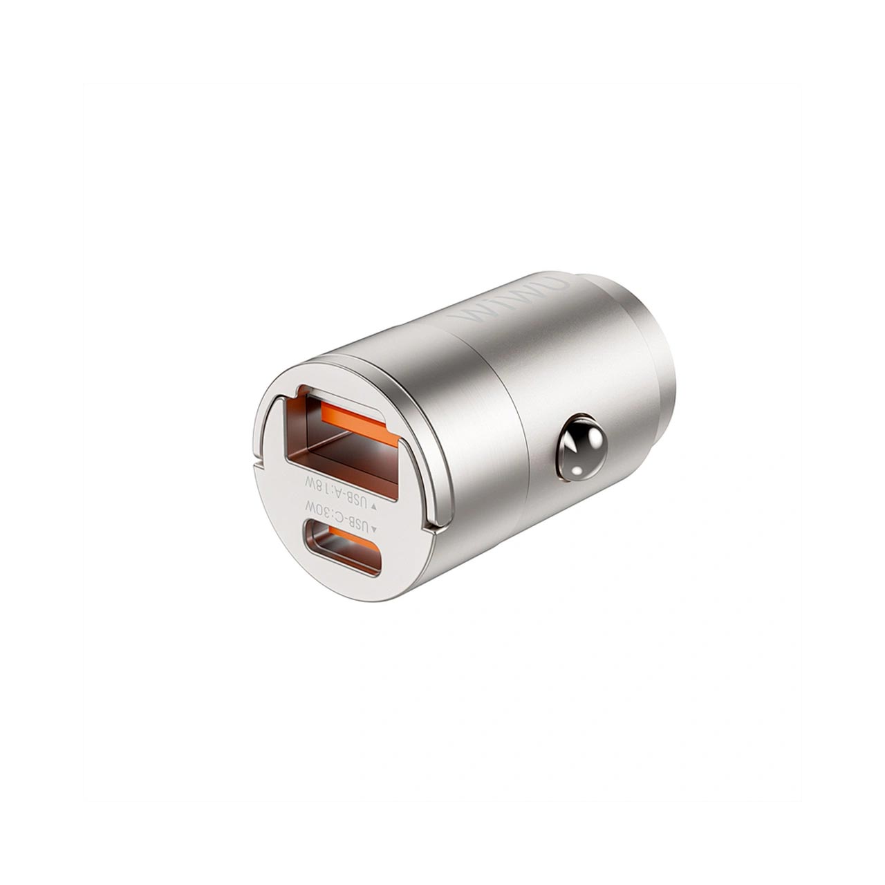 شارژر فندکی 30 وات PD و فست دو پورت Wiwu مدل Nano Wi-QC028 - بژ