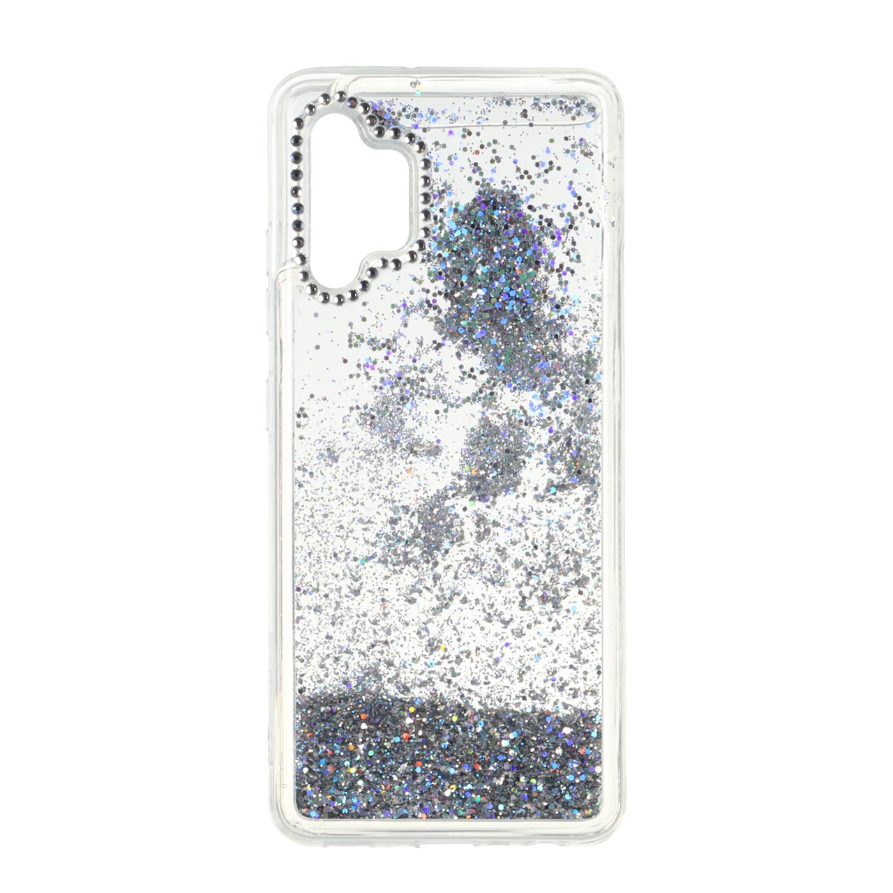قاب طرح آکواریومی اکلیلی نگین دار دور ژله ای مناسب برای سامسونگ گلکسی آ۳۲ 4G
