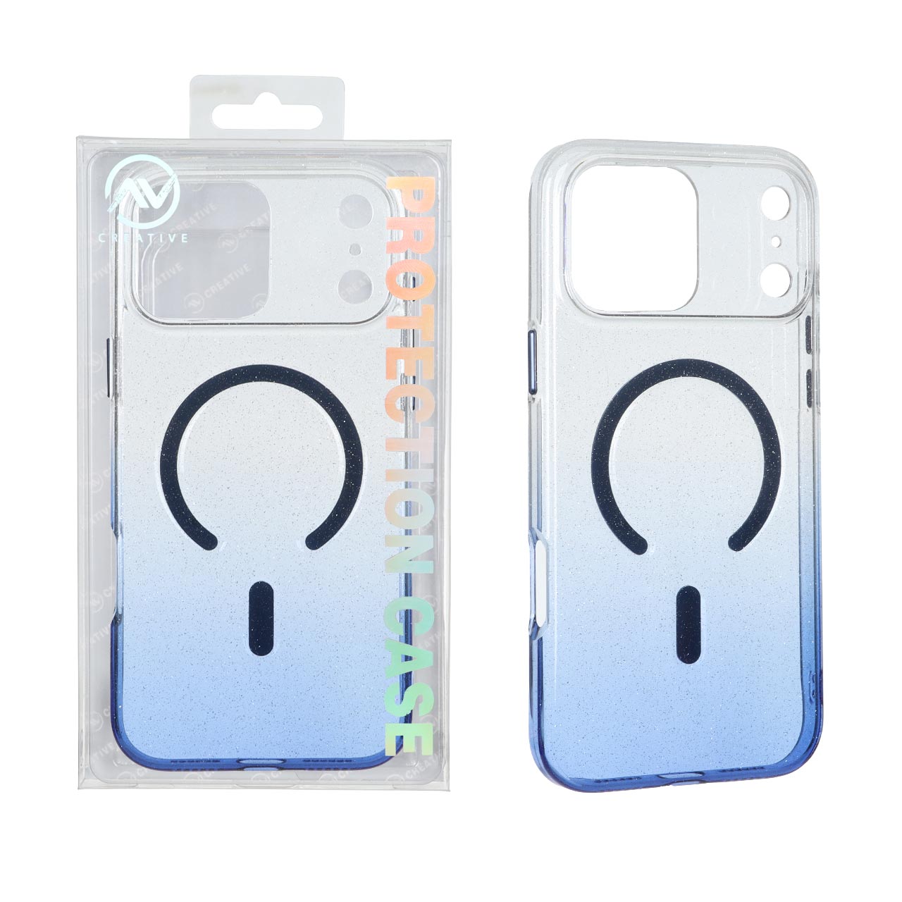 قاب Av شفاف اکلیلی مگ سیف دار مناسب برای آیفون ۱۷ پرو مکس