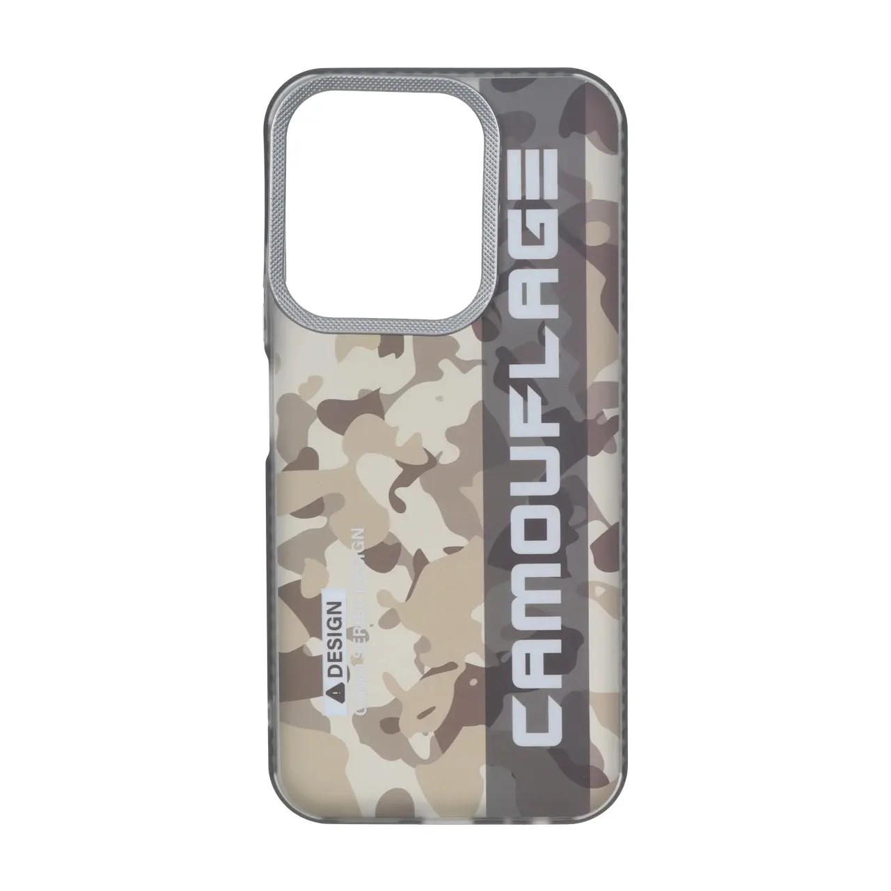 قاب طرح Camouflage چریکی محافظ لنز کربن قهوه‌ای مناسب برای شیائومی ردمی 15C و پوکو C85