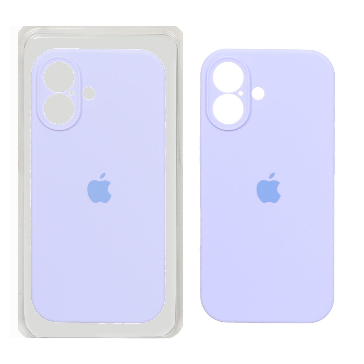 قاب سیلیکونی پاک کنی محافظ لنزدار اورجینال Apple iPhone 17 - بنفش روشن