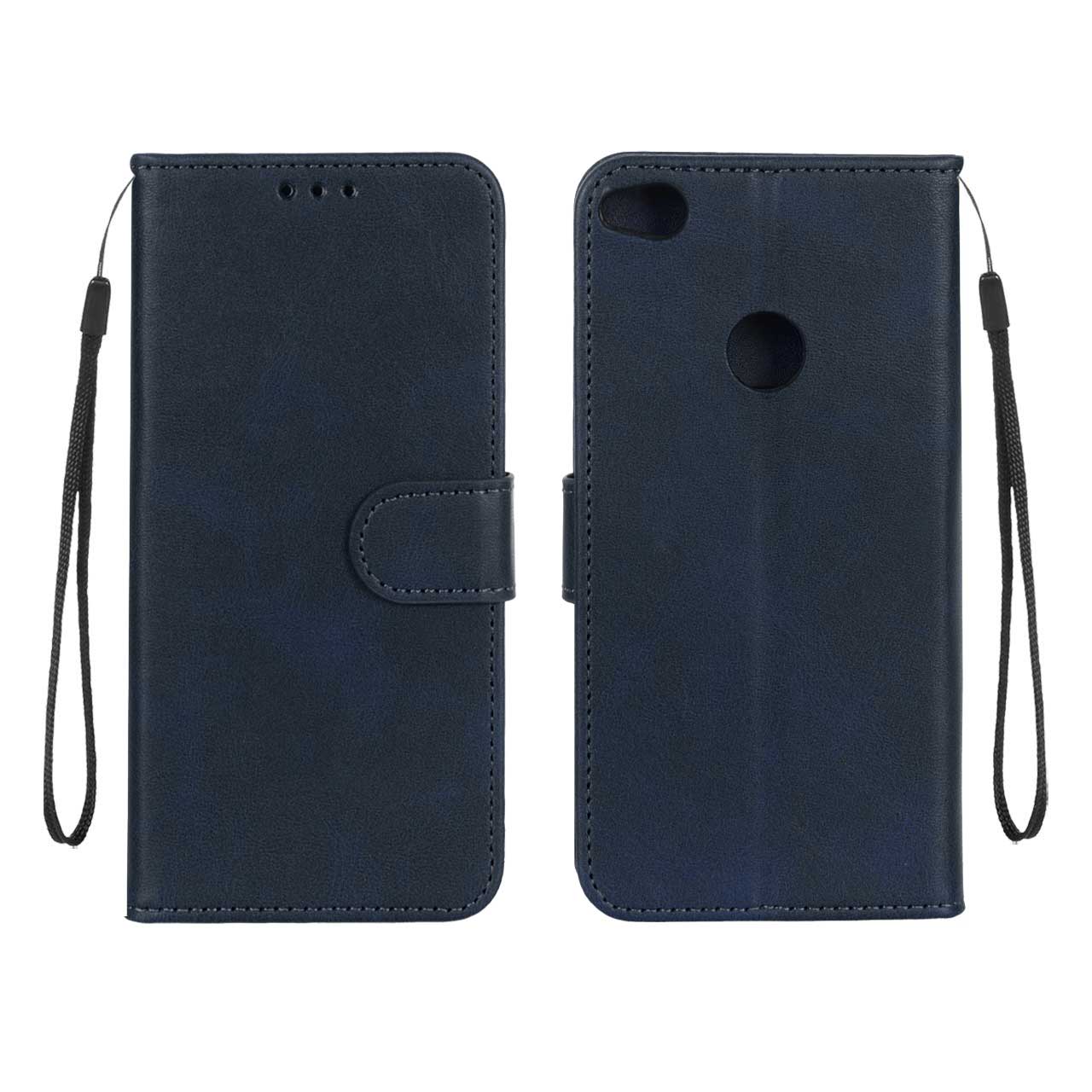 کیف چرمی مگنتی MNC مناسب برای هواوی Honor 8 Lite - سرمه ای تیره