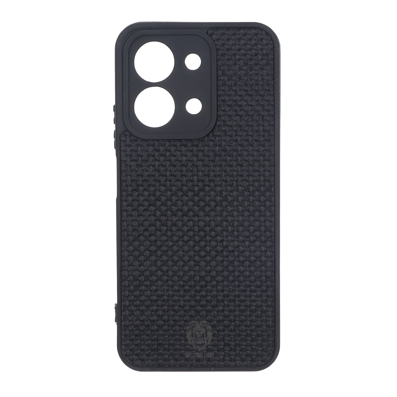 قاب طرح چرم حصیری Golden lion مدل نسخه گلوبال Xiaomi Redmi 15C / Poco C85 - مشکی