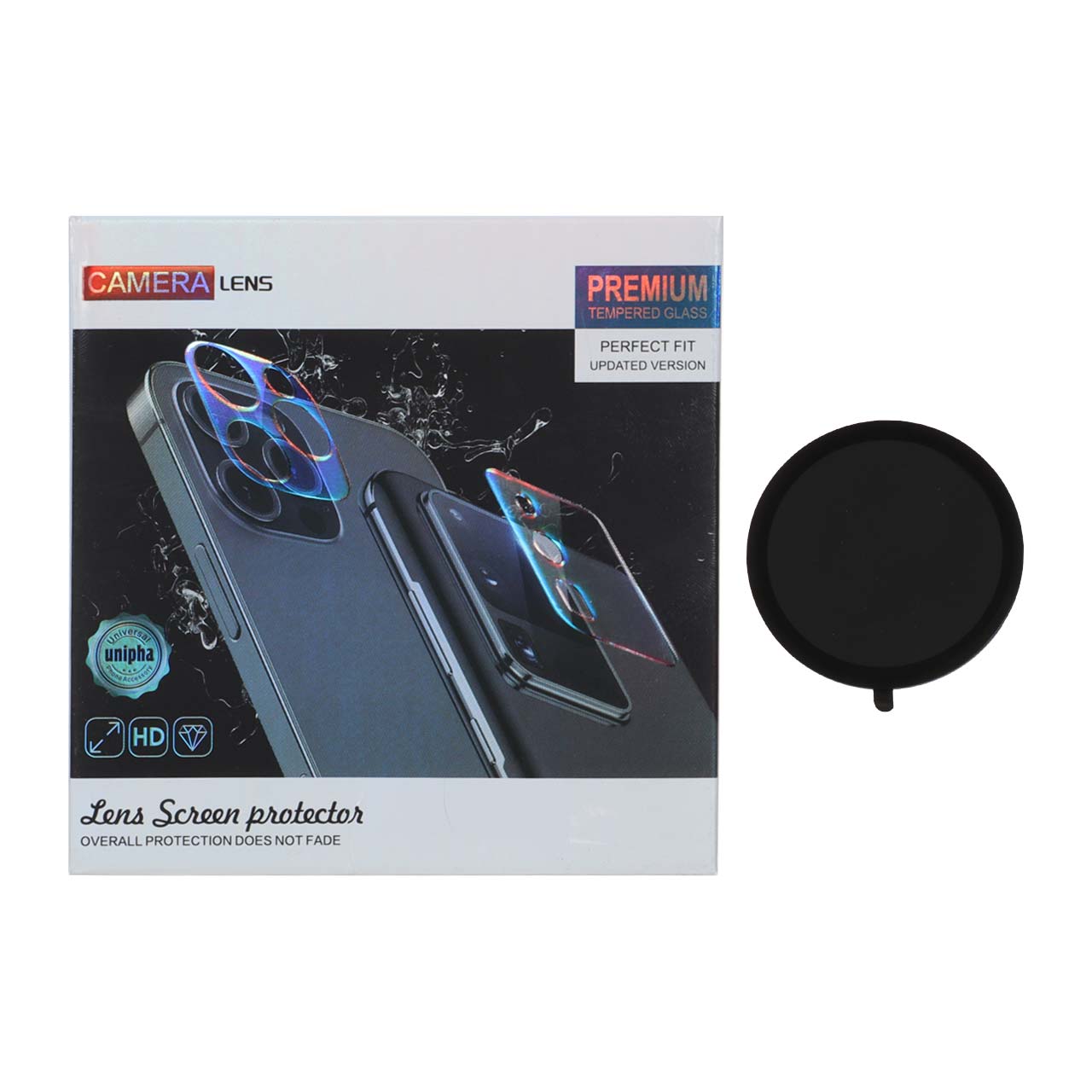 محافظ لنز رینگی اورجینال Full Cover مدل شیائومی ردمی 14C / ردمی A4 / پوکو C75 مشکی