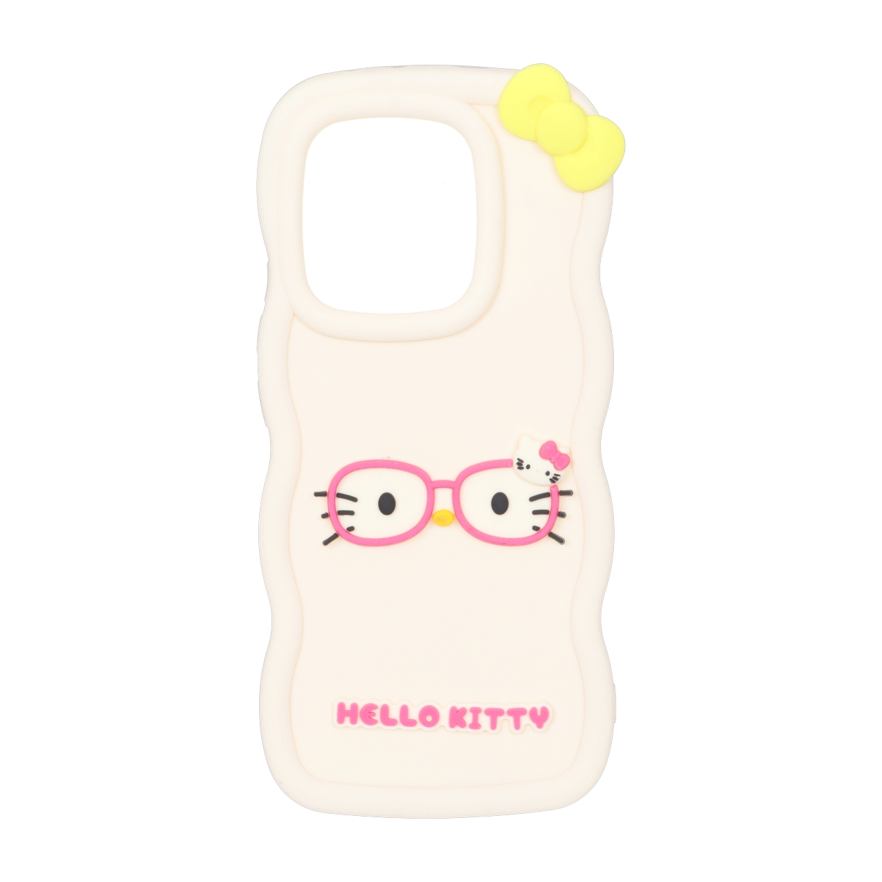 قاب طرح Hello Kitty عینکی کنگره ای مناسب برای شیائومی ردمی نوت 14 4G
