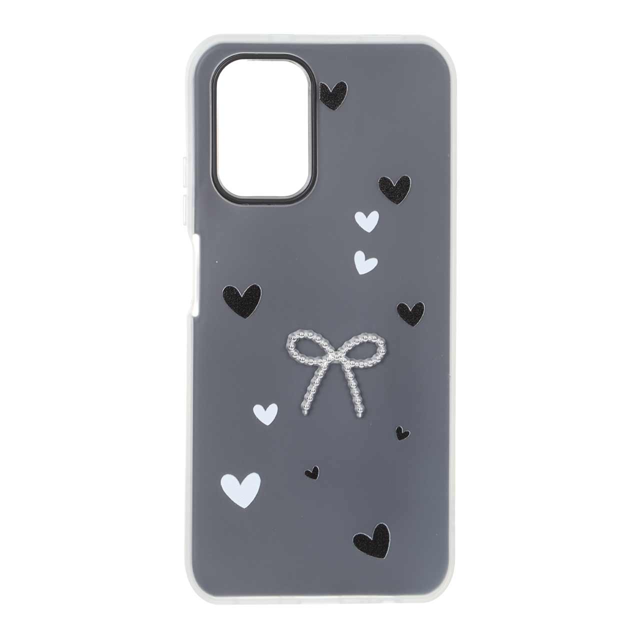 قاب دو لایه طرح قلبی پاپیون برجسته مناسب برای شیائومی ردمی نوت ۱۰ 4G، ردمی نوت ۱۰ اس و پوکو M5S