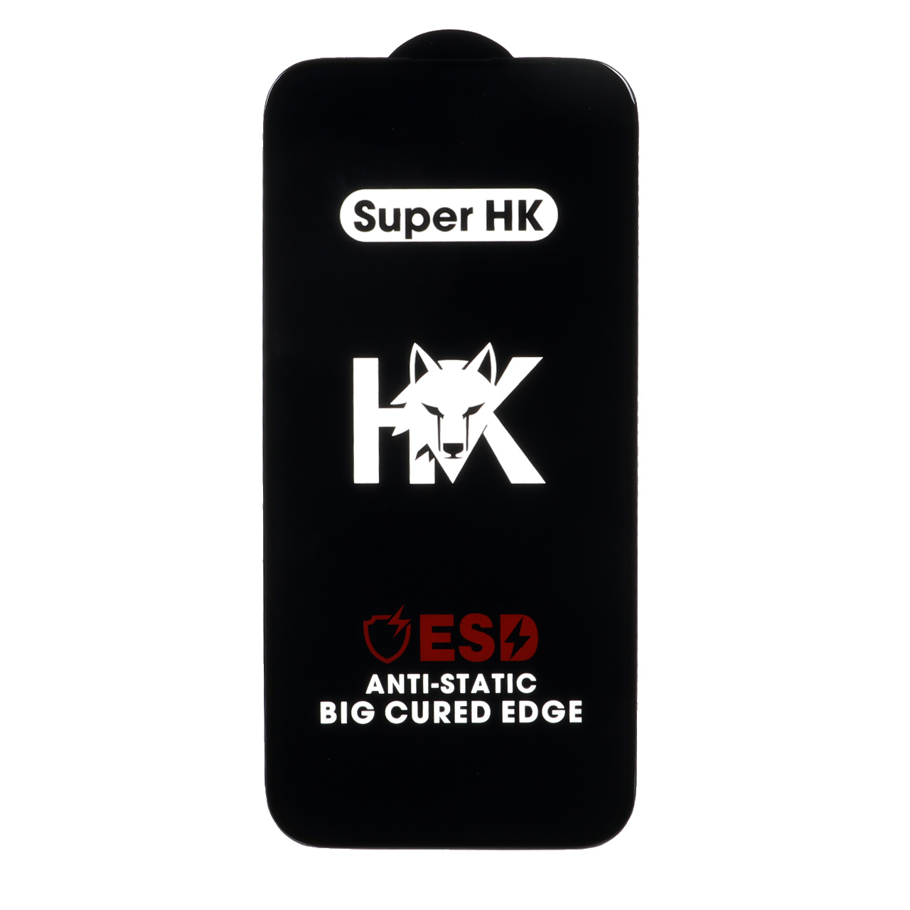 محافظ صفحه نمایش شیشه ای فول کاور Super HK مدل ESD Anti-Static مناسب برای آیفون 16، آیفون 15 و آیفون 14 پرو