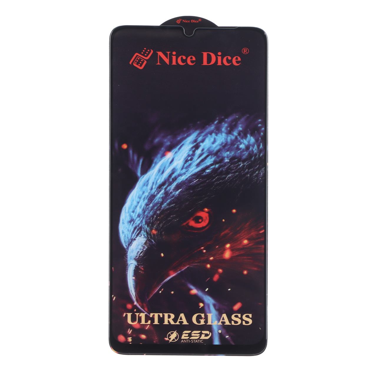 محافظ صفحه نمایش شیشه ای Full Cover Nice Dice Ultra Glass مدل Samsung Galaxy A07 / A06 / A05 / Xiaomi Redmi 13C / Poco C65 / Poco M6 5G / Honor X7 / X7A / Realme C51 / Realme C53