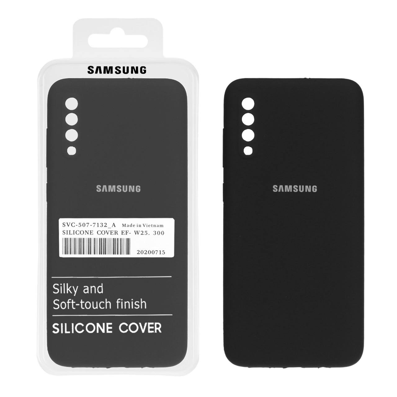 قاب سیلیکونی پاک کنی اورجینال درجه یک Samsung Galaxy A70 / A70s - مشکی (پک اصلی)
