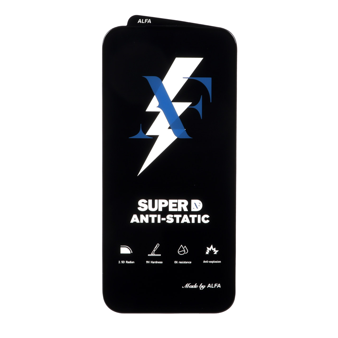محافظ صفحه نمایش شیشه‌ای Super D Anti Static ALFA مناسب برای آیفون 17 پرو مکس