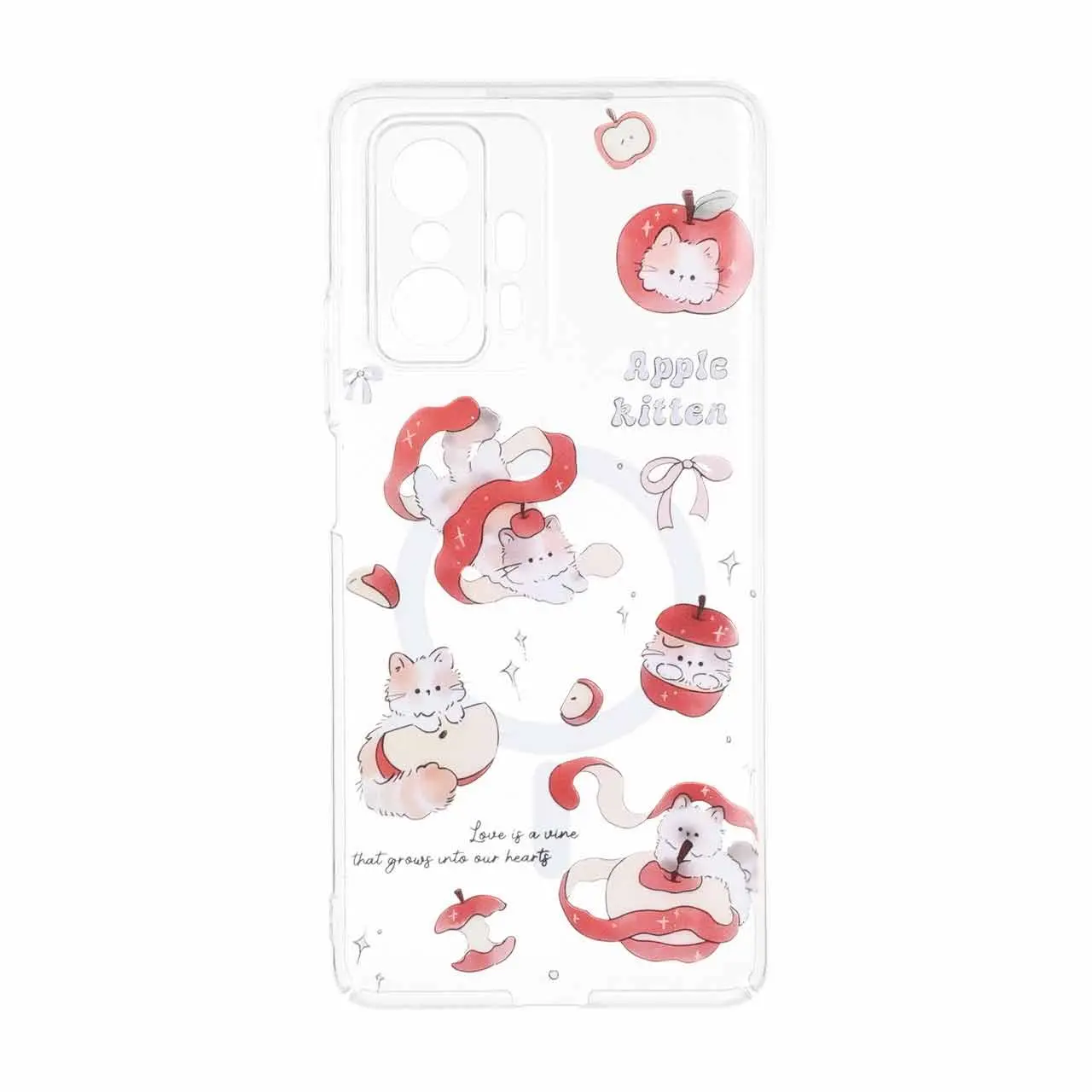 قاب Cute کریستالی طرح مگ سیف محافظ لنزدار Xiaomi Mi 11T / Mi 11T Pro - کد 76