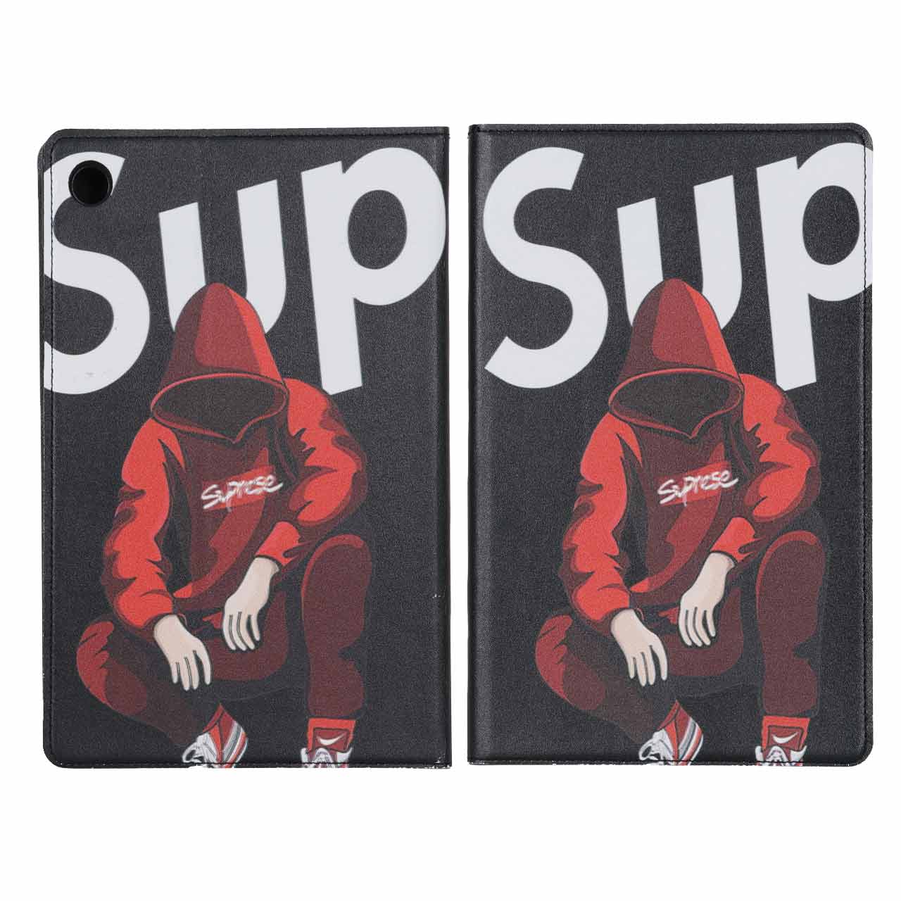 کیف تبلت طرح پسر هودی پوش Suprise مناسب برای سامسونگ گلکسی تب A8 مدل 10.5 اینچ SM-X205