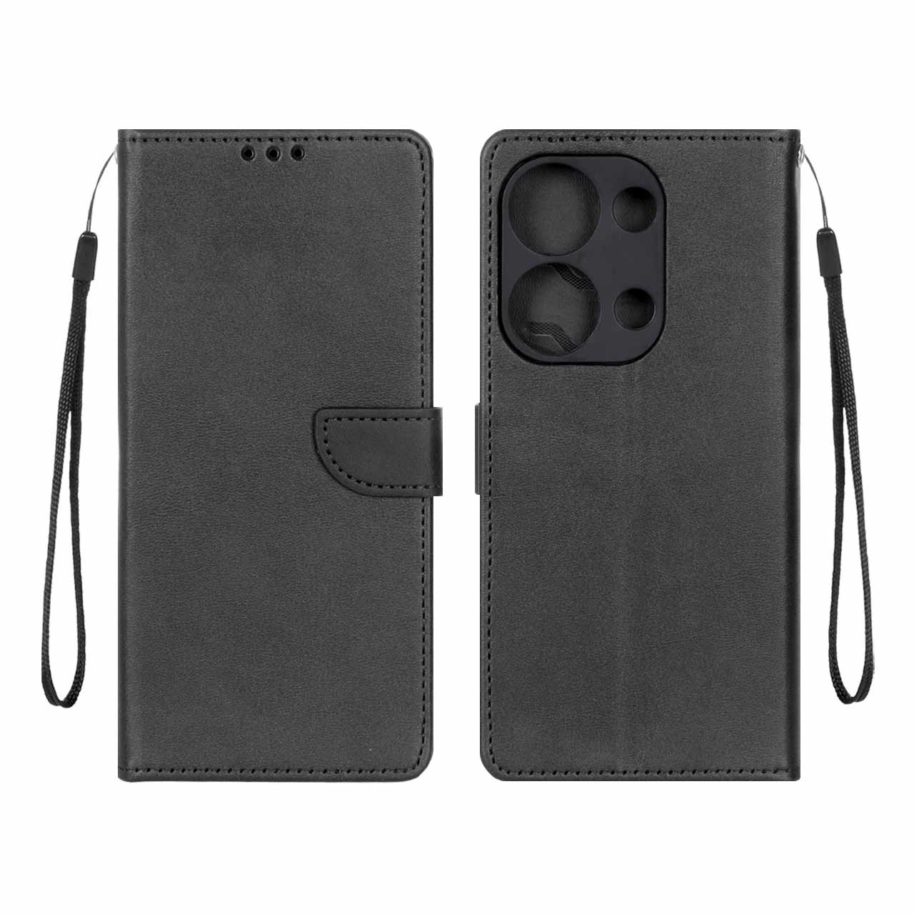 کیف چرمی مگنتی محافظ لنزدار مناسب برای شیائومی ردمی Note 14S / Note 13 Pro 4G / Poco M6 Pro 4G