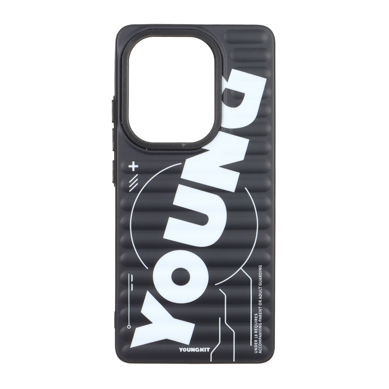 قاب طرح مورب Youngkit مشکی مناسب برای شیائومی ردمی نوت 14S / نوت 13 پرو 4G / پوکو M6 پرو 4G