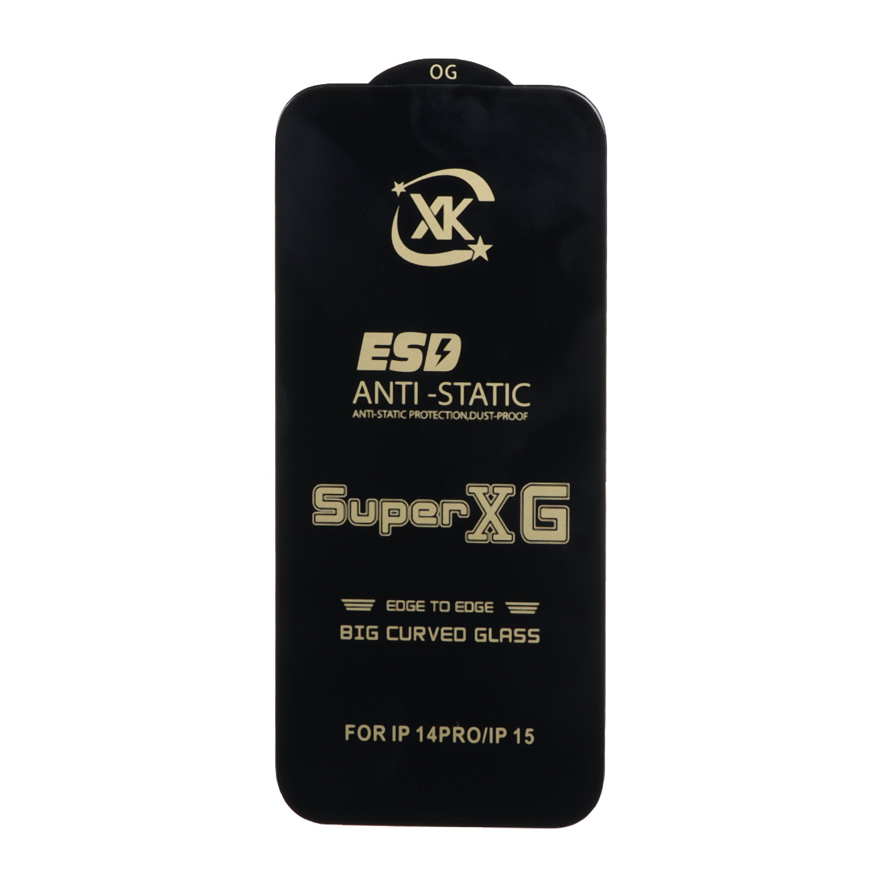 محافظ صفحه نمایش آنتی استاتیک Full Cover Super XG مناسب برای آیفون 16، آیفون 15 و آیفون 14 پرو