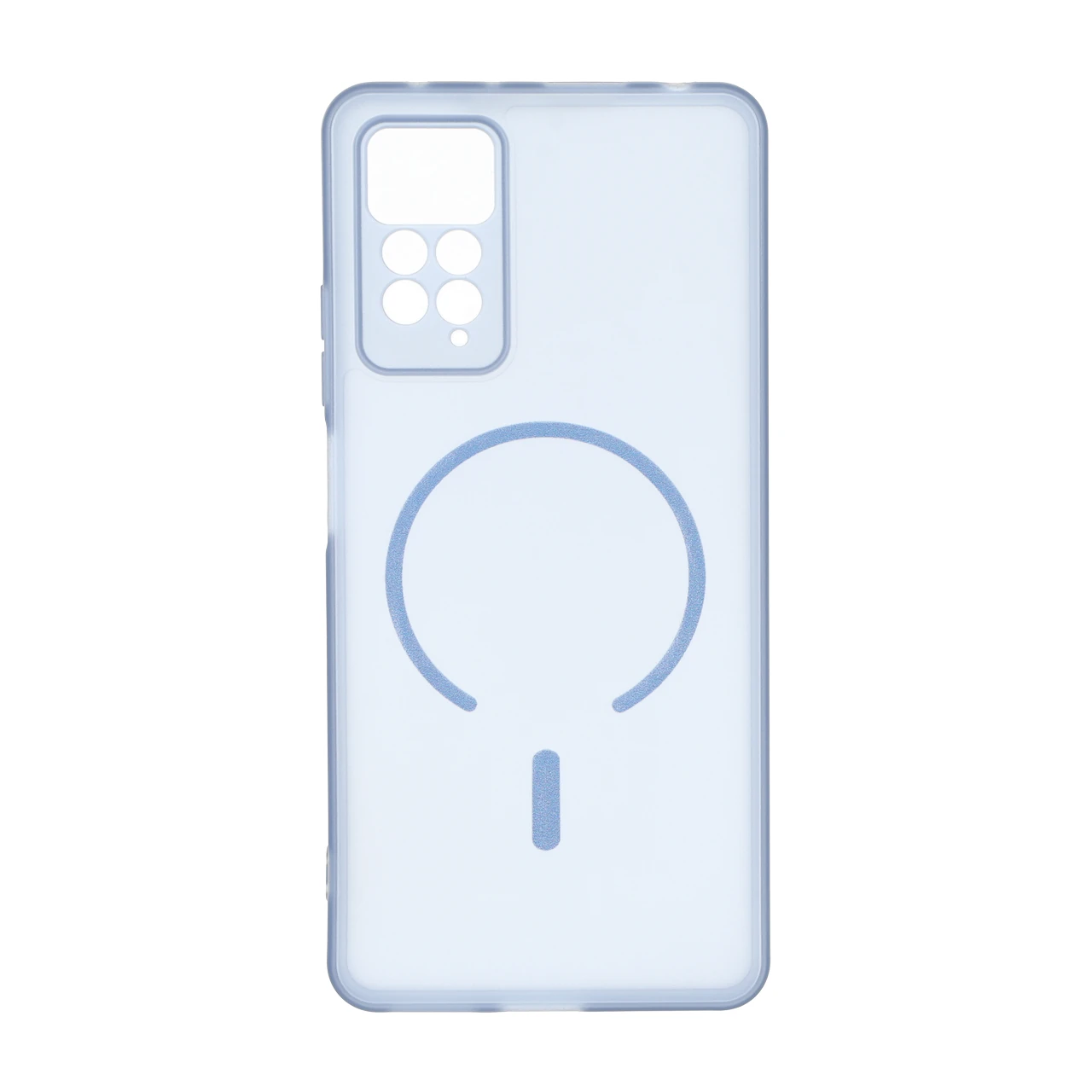 قاب ژله ای مات طرح مگ سیف Power محافظ لنزدار Xiaomi Redmi Note 12 Pro 4G / Redmi Note 11 Pro - آبی