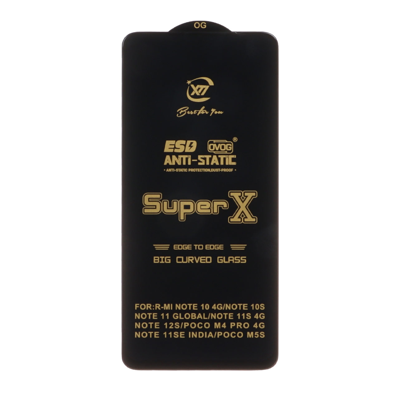 محافظ صفحه نمایش آنتی استاتیک Full Cover Super X مناسب برای گوشی‌های شیائومی و پوکو