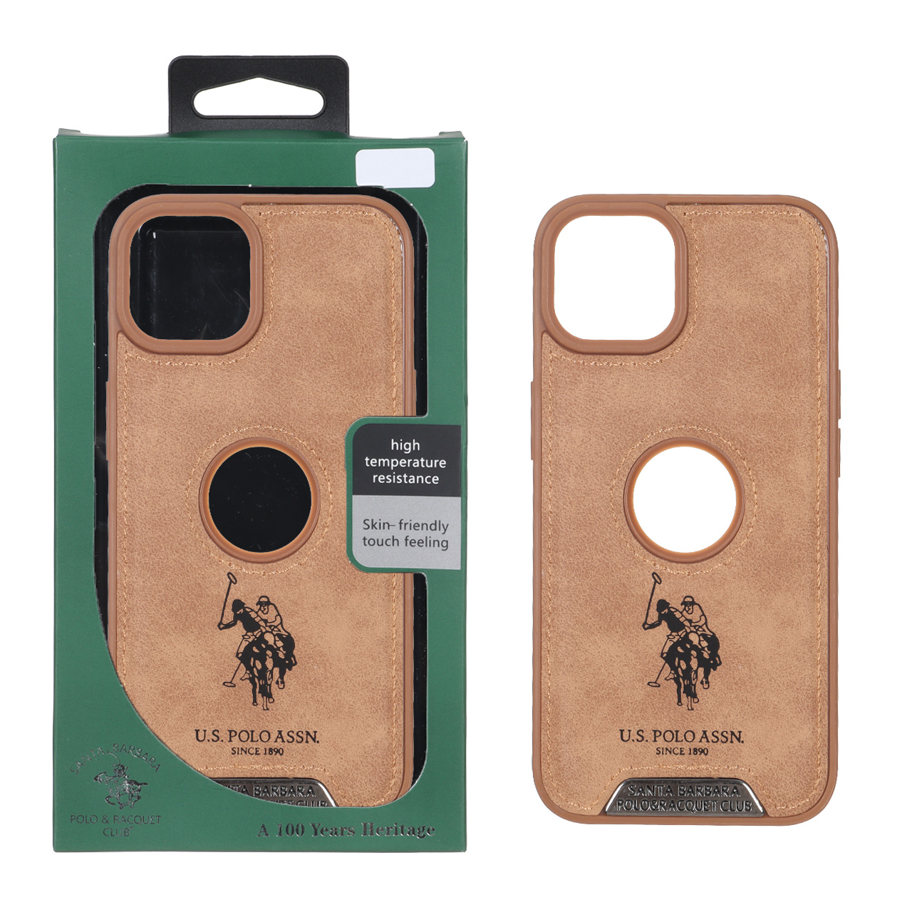 قاب طرح US Polo Assn جیر صحرایی مناسب برای آیفون 13 و آیفون 14