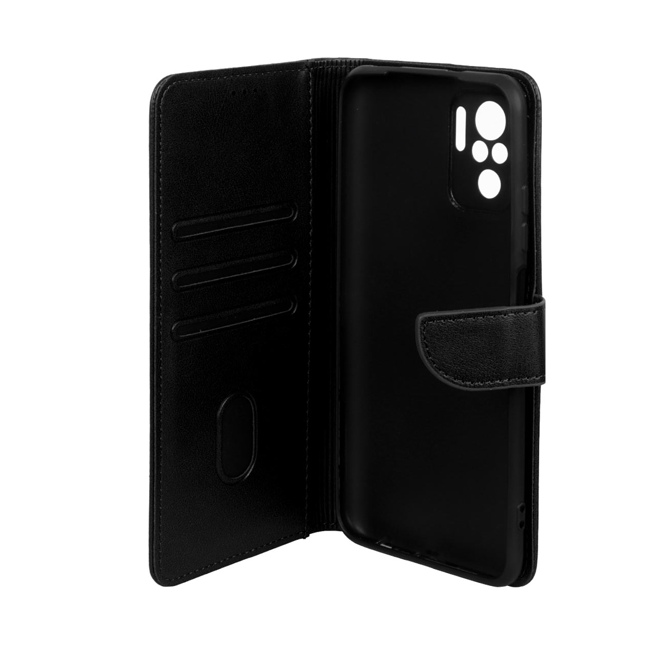 کیف چرمی مگنتی محافظ لنزدار مشکی مناسب برای شیائومی ردمی نوت 10 4G، ردمی نوت 10S و پوکو M5S