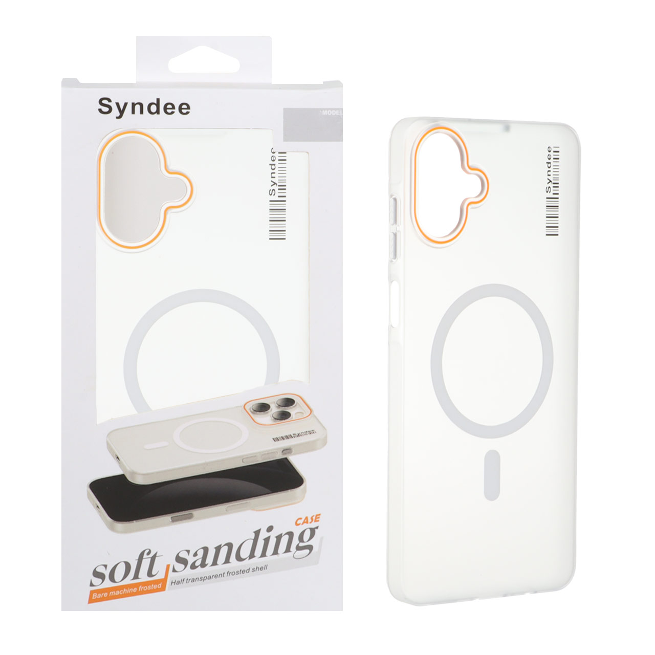 قاب اورجینال Syndee پشت مات MagSafe مدل Samsung Galaxy A07 - سفید (پک دار )