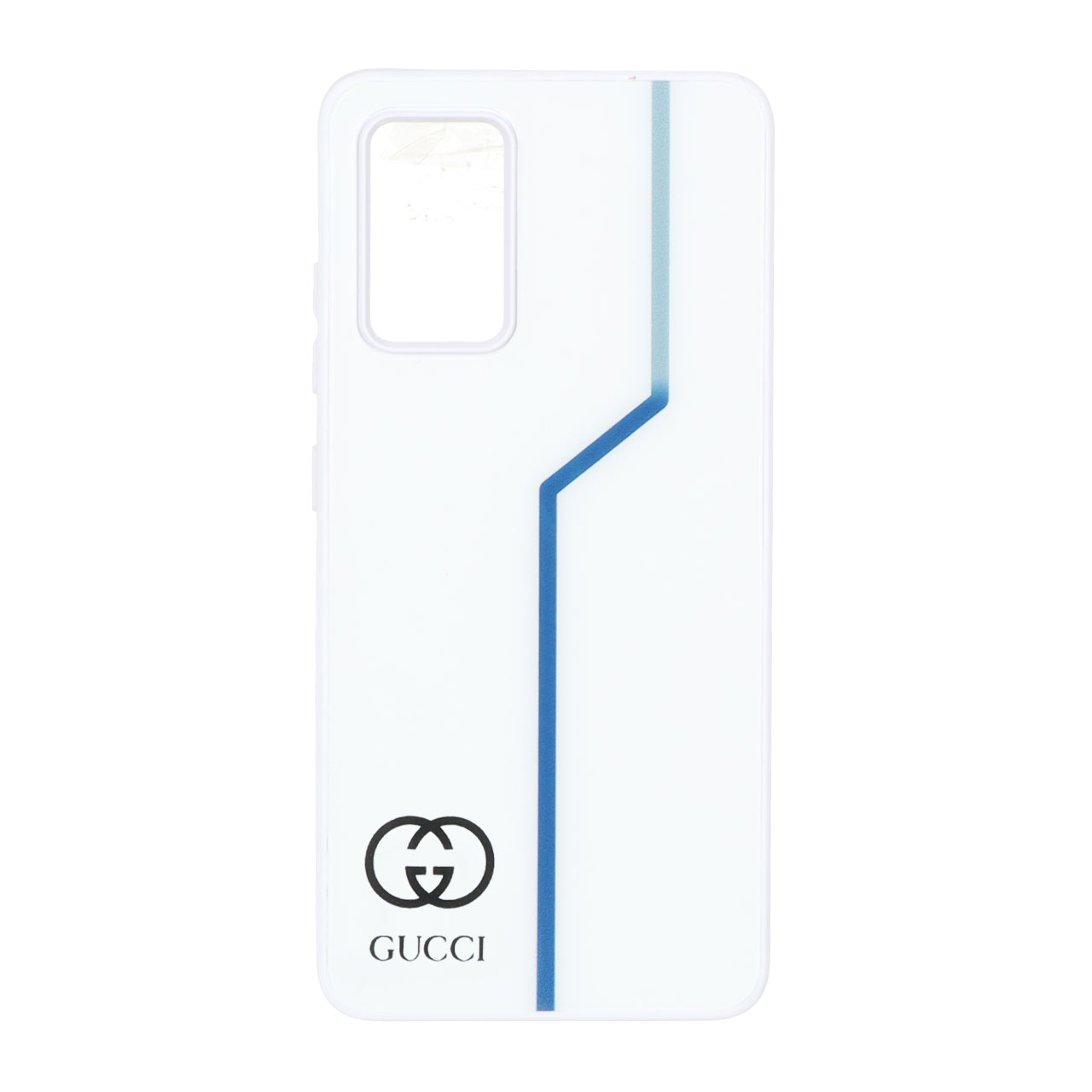قاب پشت سخت طرح لوگو گوچی و خط آبی مناسب برای سامسونگ گلکسی A32 4G