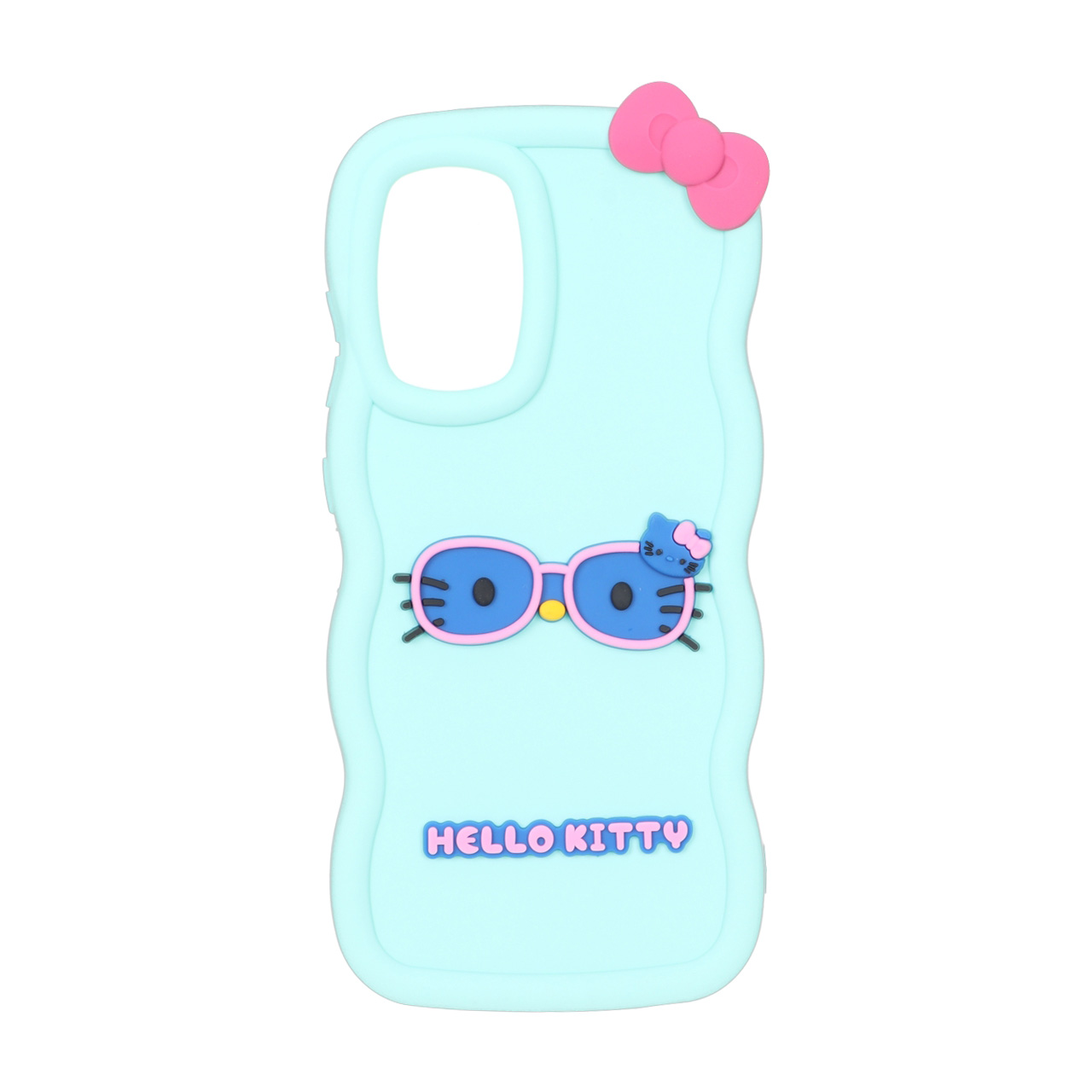 قاب سیلیکونی کنگره ای طرح Hello Kitty عینکی مناسب برای سامسونگ گلکسی A52 / A52s