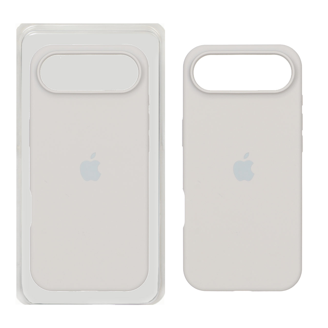 قاب سیلیکونی پاک کنی اورجینال Apple iPhone 17 Air - طوسی روشن