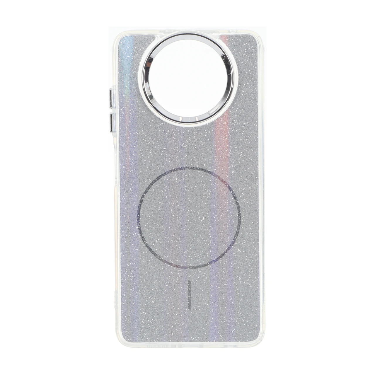 قاب اکلیلی هولوگرامی لنز کروم طرح مگ سیف Xiaomi Poco X3 / Poco X3 Pro / Poco X3 NFC - نقره ای