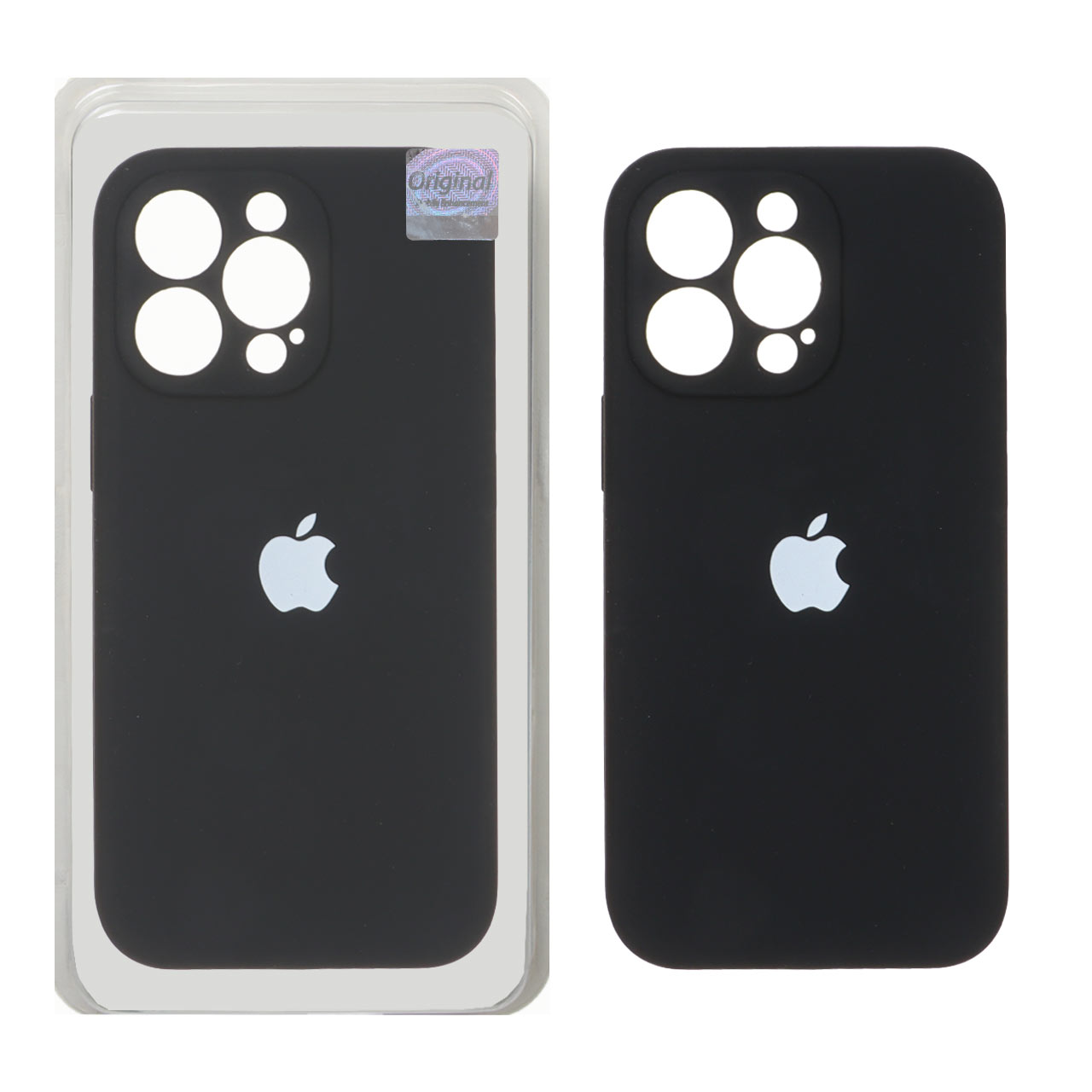 قاب سیلیکونی پاک کنی اورجینال Master Quality مدل Apple iPhone 13 Pro - مشکی (پک دار)