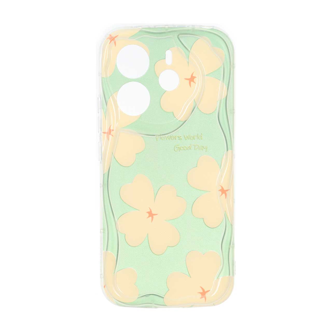 قاب کنگره ای ژله ای طرح دار محافظ لنزدار مناسب برای شیائومی Redmi Note 14 4G