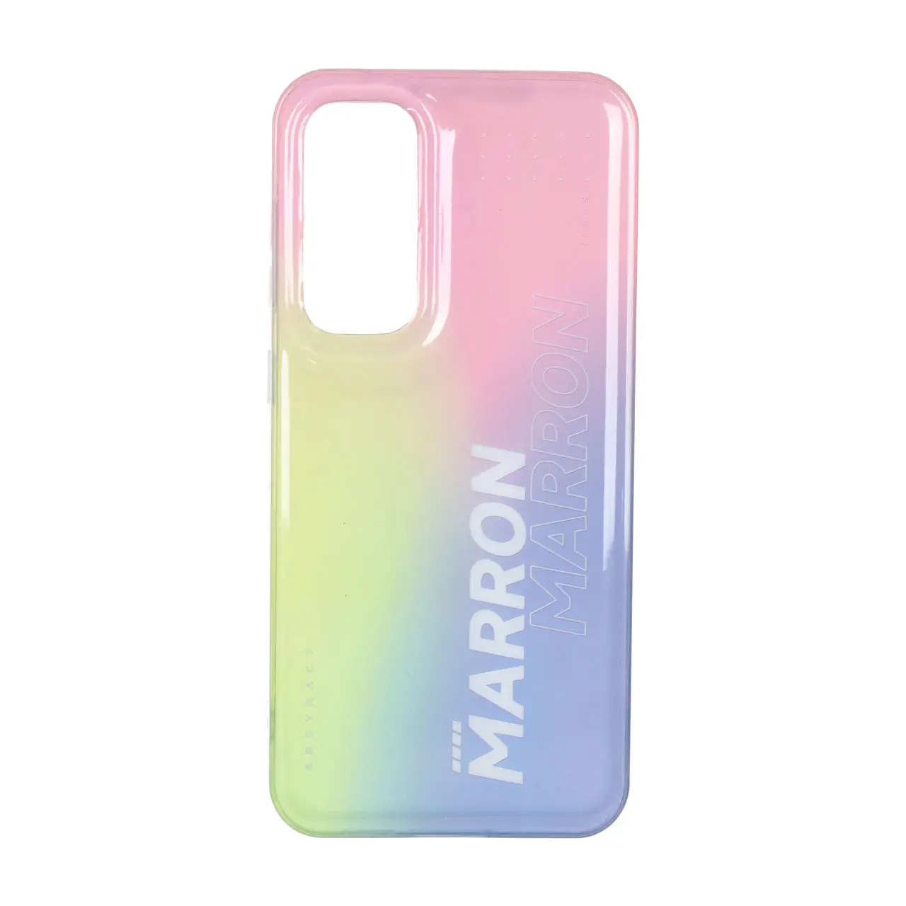 قاب طرح MARRON گرادیانت رنگین‌کمانی مات پشت سخت دور ژله‌ای مناسب برای سامسونگ گلکسی S23 FE