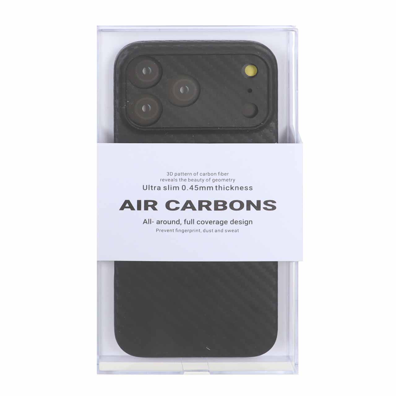 قاب محافظ لنزدار Original KZDoo Air Carbon مدل Apple iPhone 17 Pro Max - مشکی