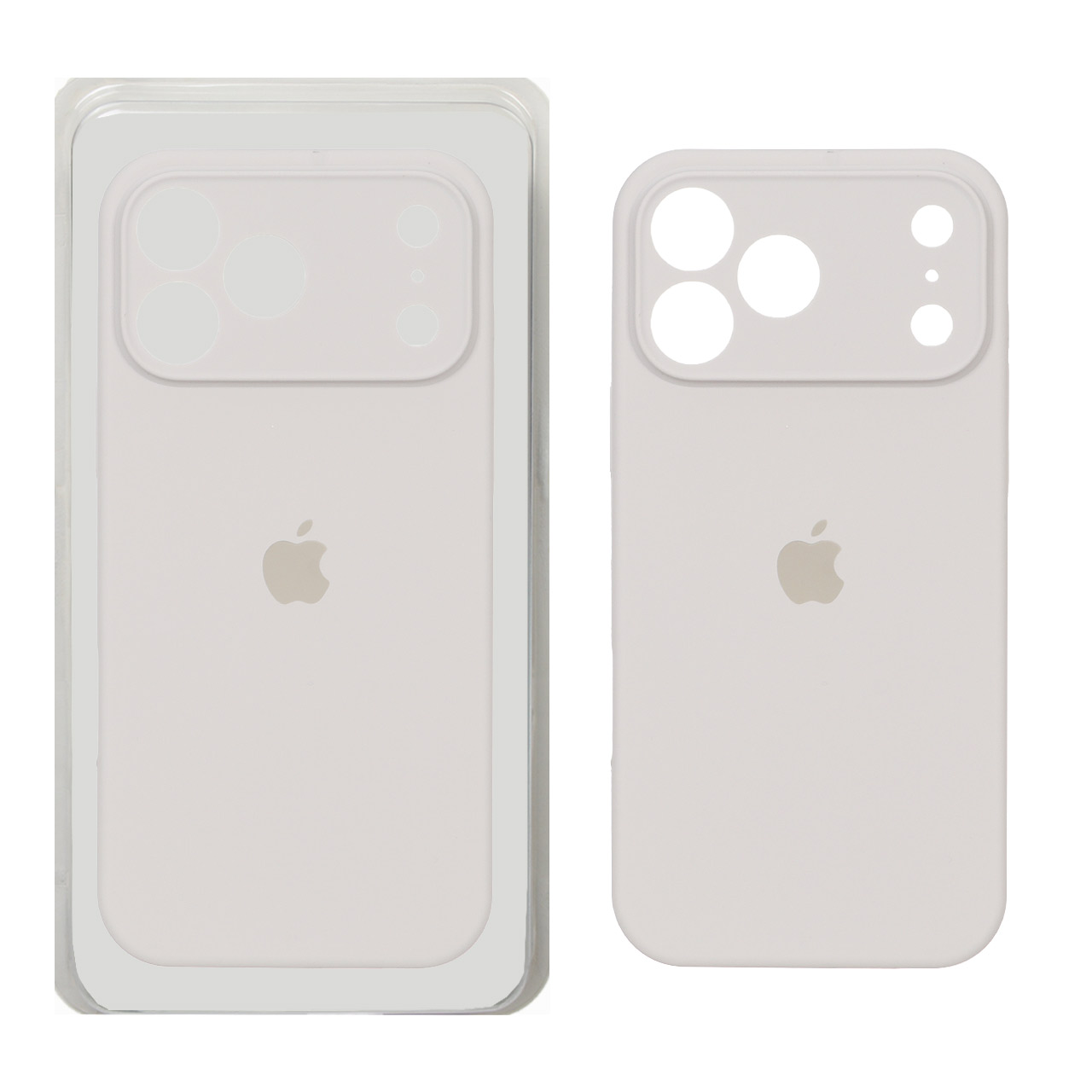 قاب سیلیکونی محافظ لنز اورجینال Apple iPhone 17 Pro - طوسی روشن