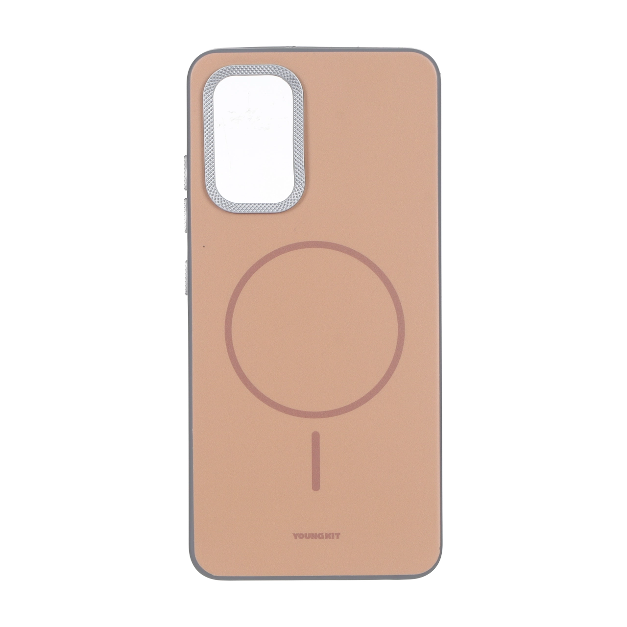 قاب Youngkit طرح مگ سیف دور لنز کربن Samsung Galaxy A32 4G - قهوه ای