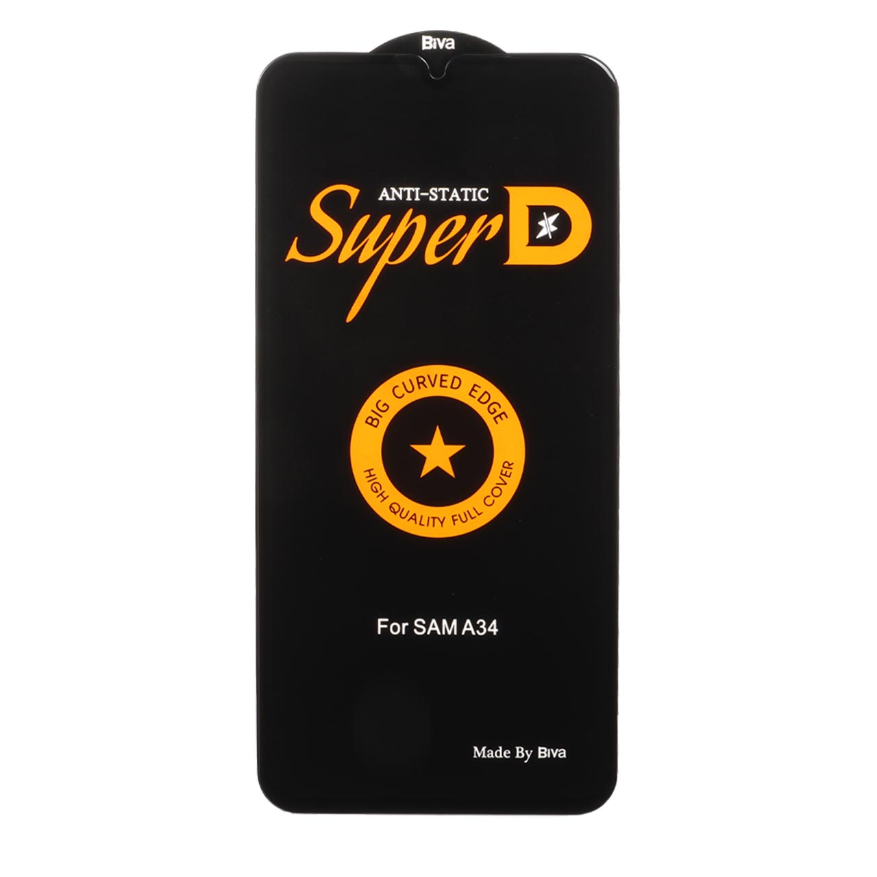 محافظ صفحه نمایش شیشه ای فول کاور Super D Biva مناسب برای سامسونگ گلکسی A34