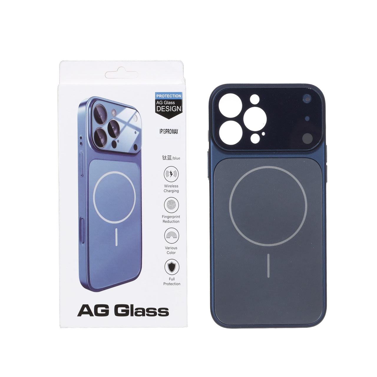 قاب AG Glass محافظ لنز شیشه ای مگ سیف مناسب برای آیفون 13 پرو مکس